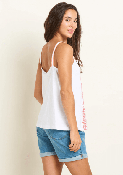 Embroidered camisole - Trailing Floral Embroidered Camisole - Brakeburn - Merimbula - As You Are. Lifestyle 