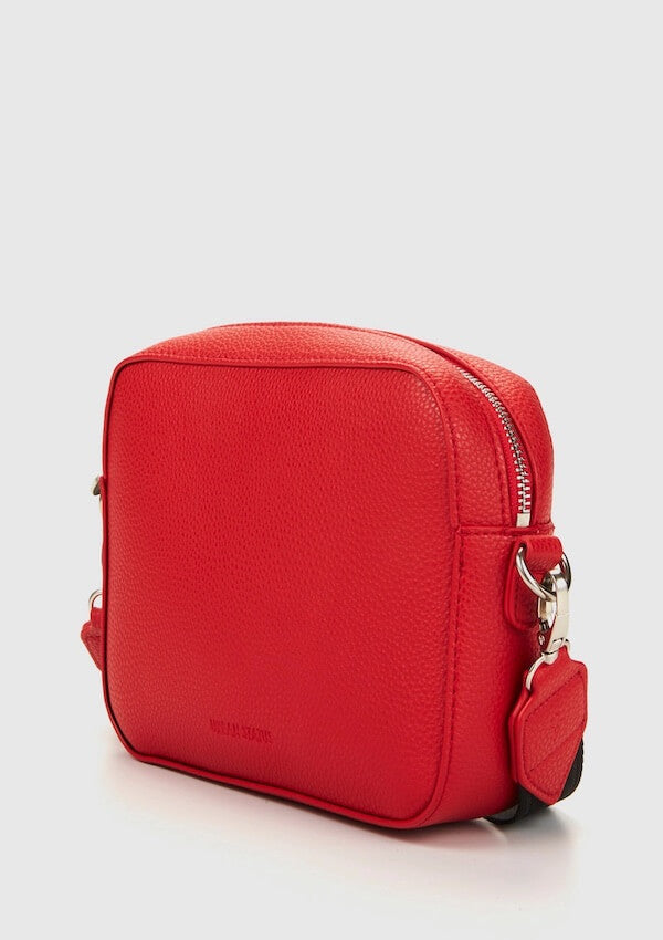 Small red vegan leather handbag - Urban Status