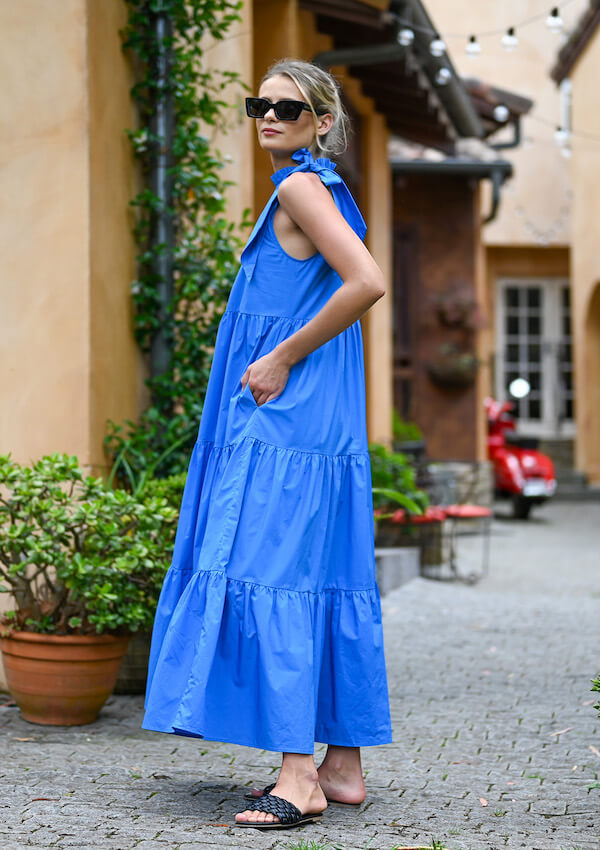 Sapphire blue maxi dress - Wyatt Wylde