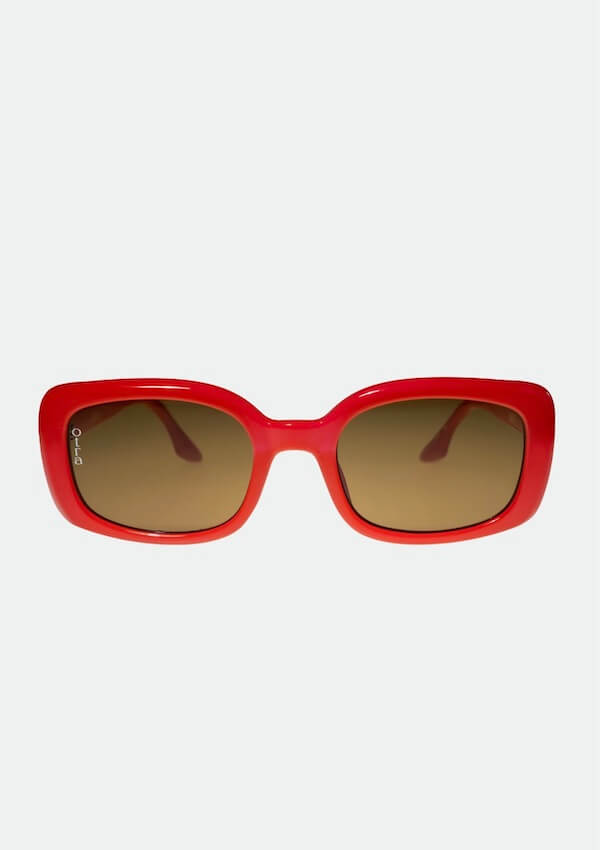 Rectangular sunglasses in Melon colour - Otra Eyewear