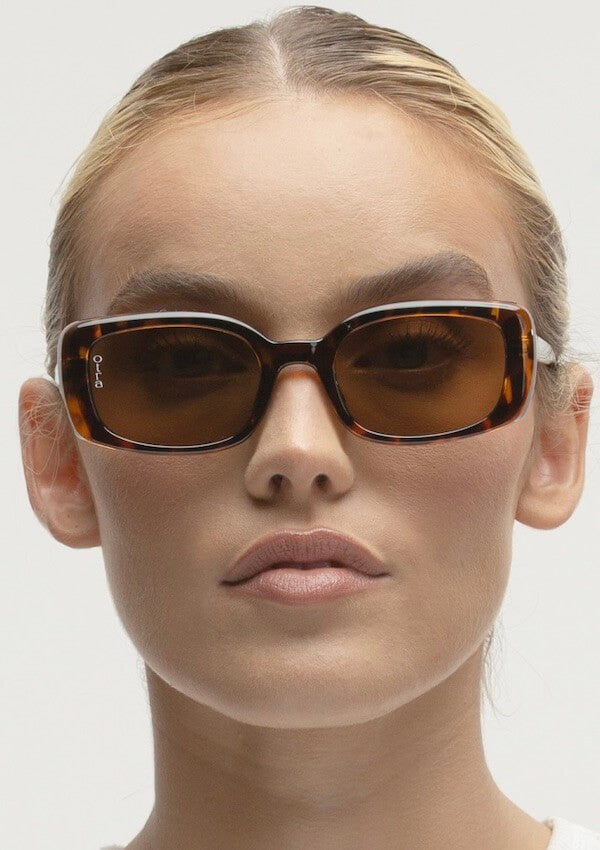 Rectangular tortoiseshell sunglasses - Otra Eyewear