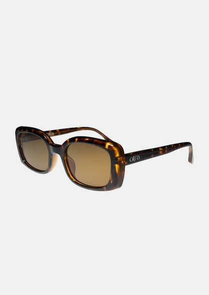 Rectangle sunglasses in tortoiseshell - Otra Eyewear