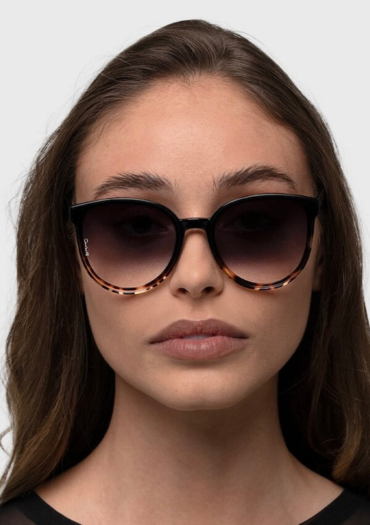 Dark rounded sunglasses - Otra Eyewear
