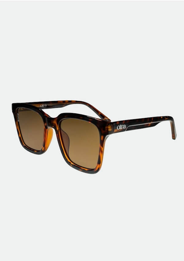 Tortoiseshell square oversized sunglasses - Otra Eyewear