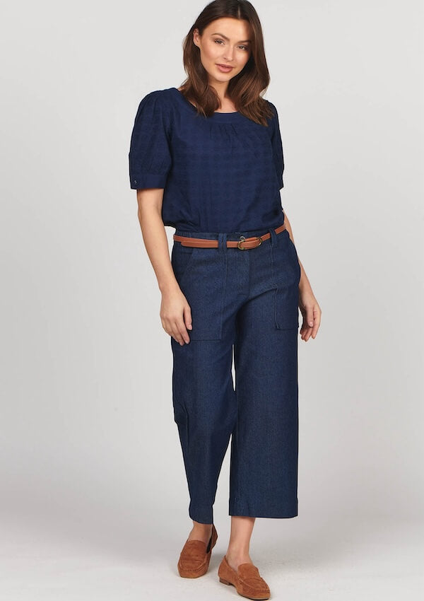 Dark blue denim pant - Ella and Sunday