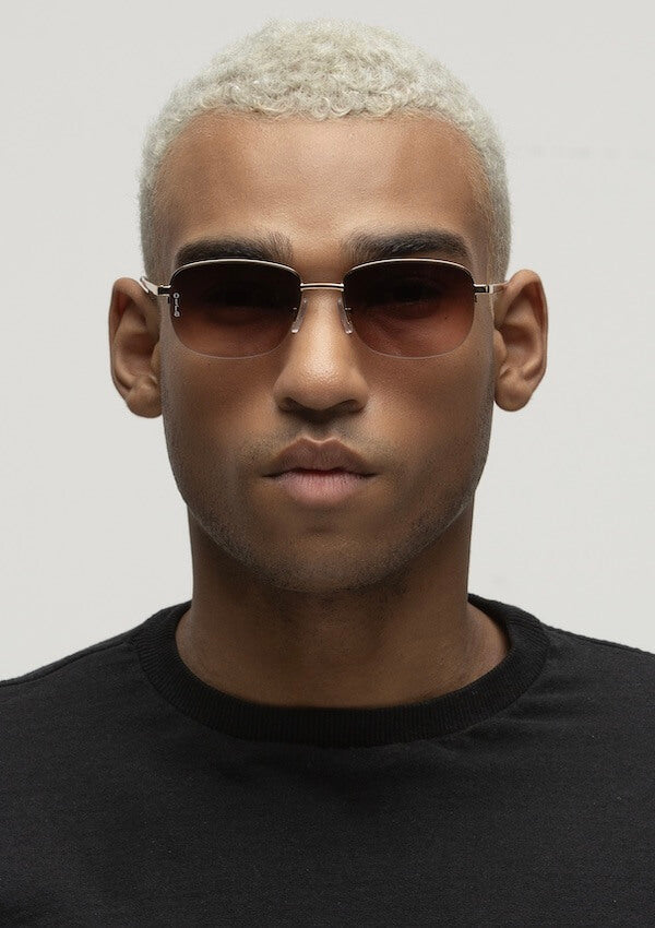 Small gold sunglasses for men - Otra Eyewear