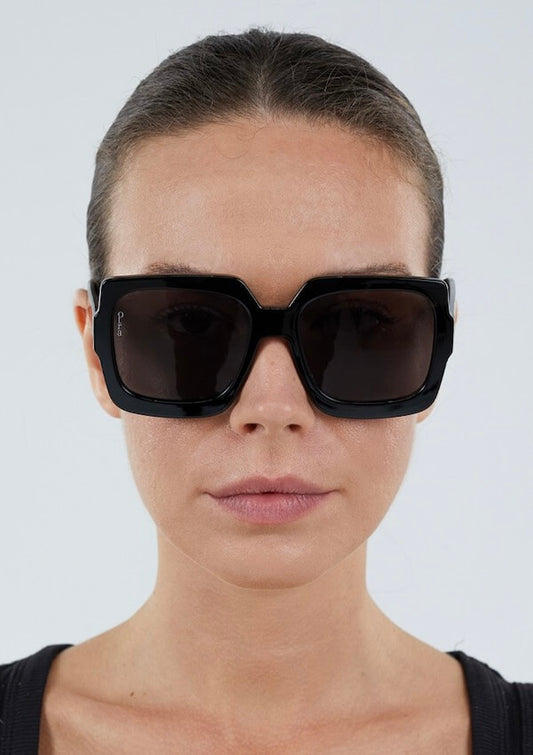 Oversized square black sunglasses - Otra Eyewear 