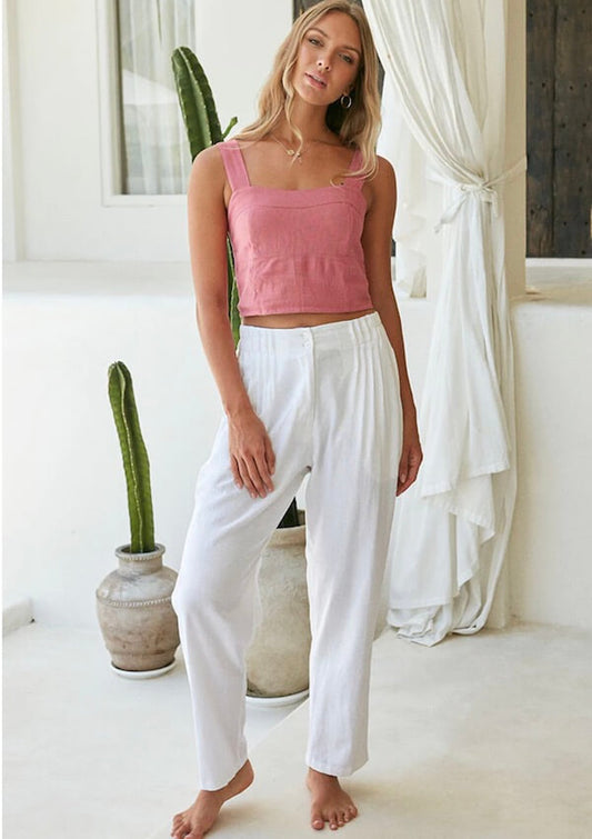 White linen pant - Buddha wear