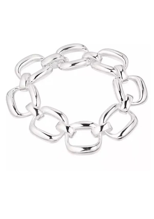 Bianca Sterling Silver Interlinking Bracelet