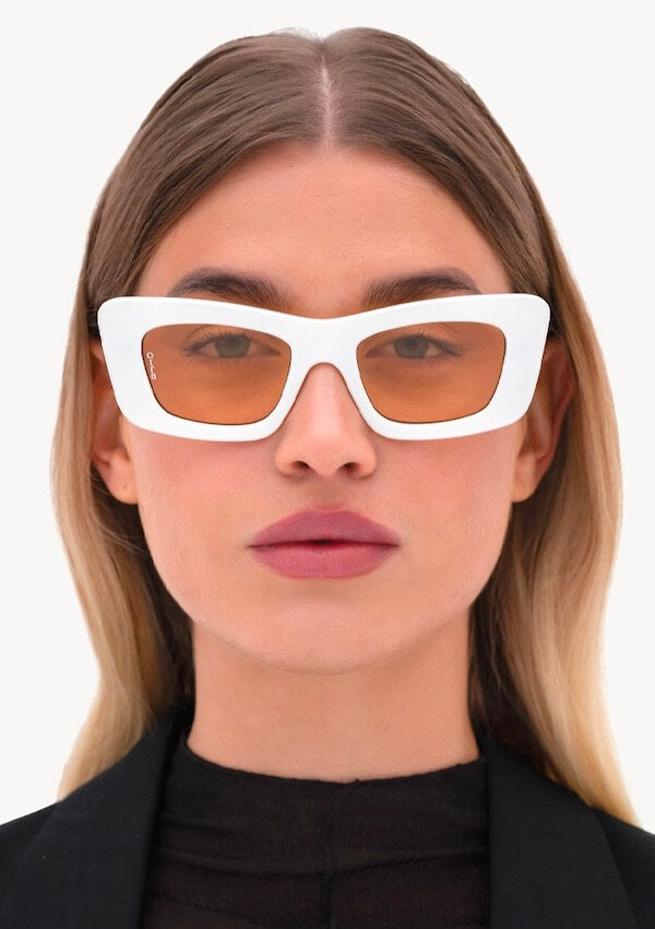 White framed sunglasses - Otra Eyewear